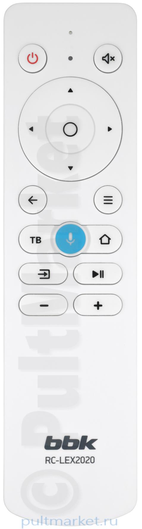 Пульт BBK RC-LEX2020 (белый, оригинал)