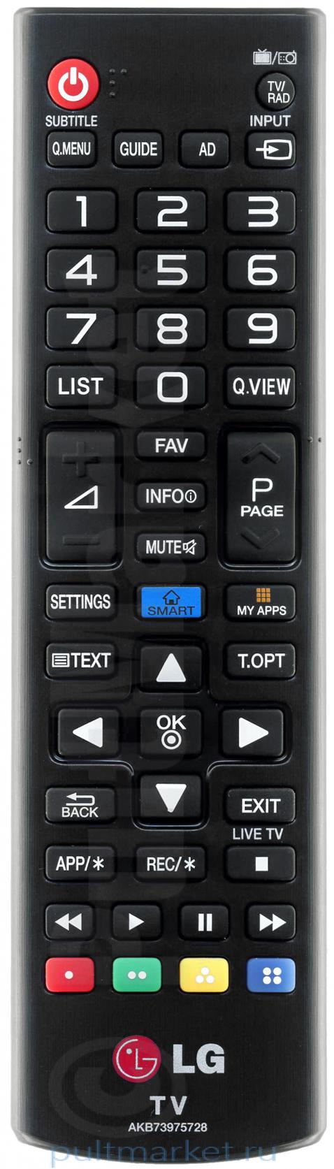 Пульт LG AKB73975728 (оригинал)
