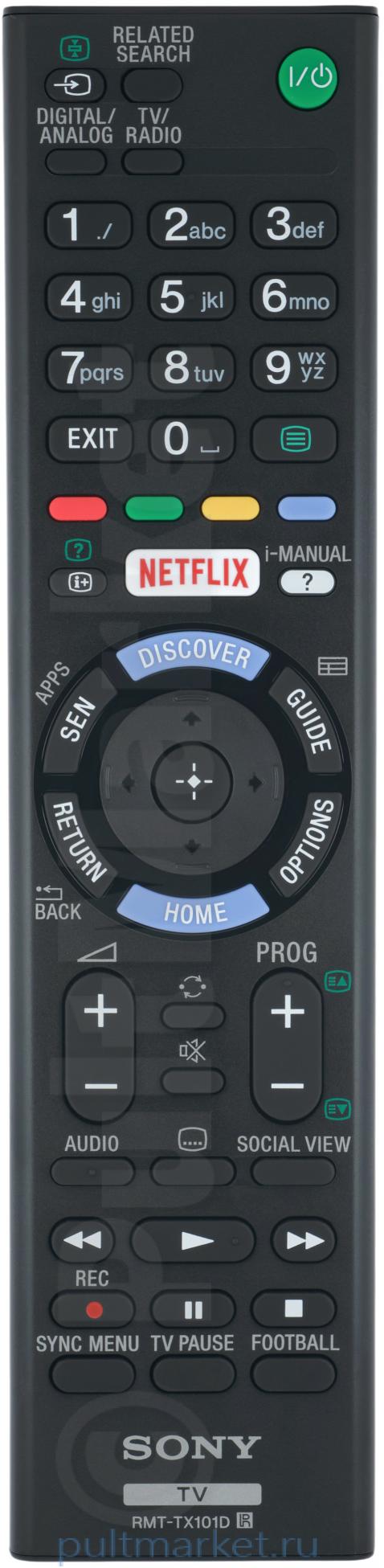 Пульт Sony RMT-TX101D (оригинал)