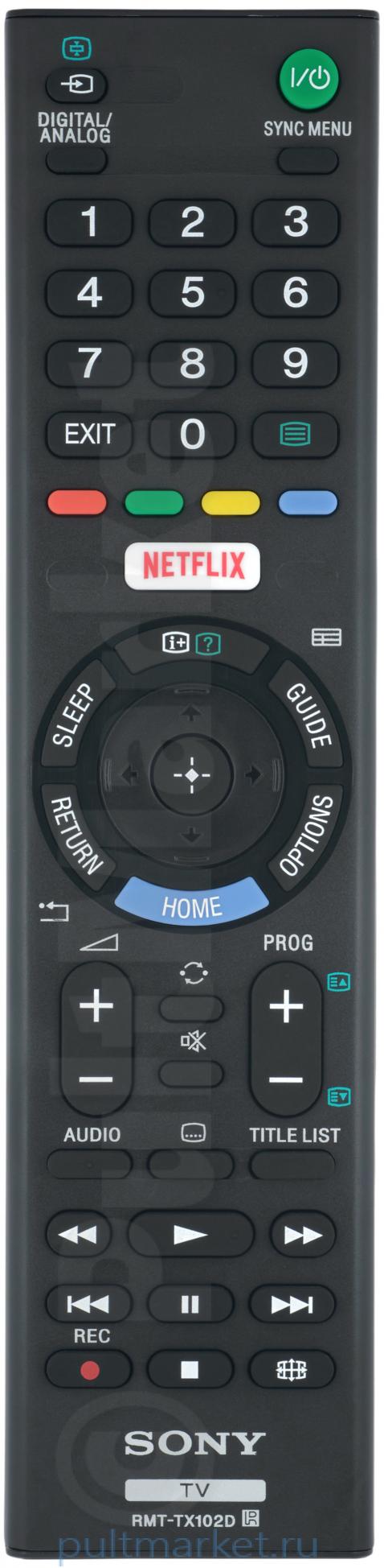 Пульт Sony RMT-TX102D (оригинал)
