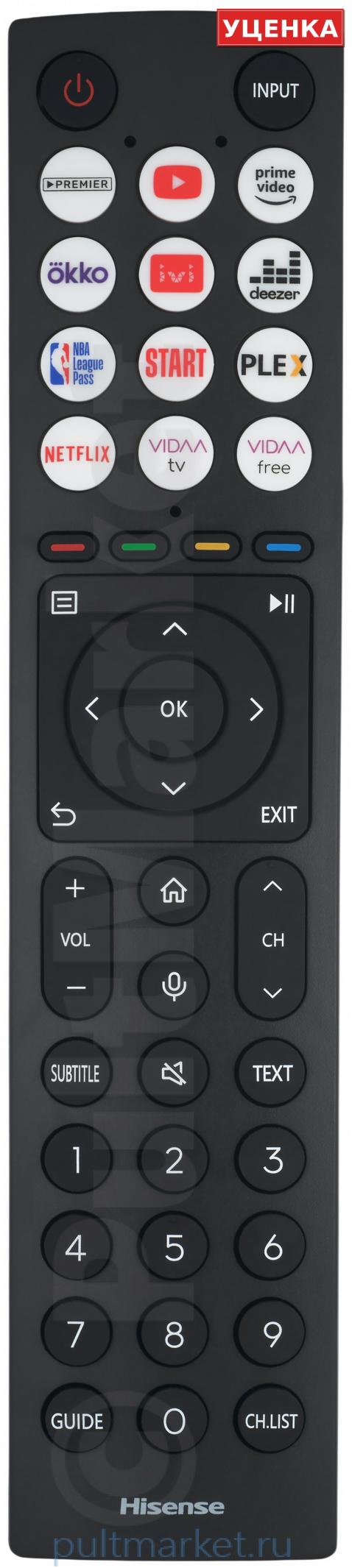 УЦЕНКА · Пульт для Hisense ERF3G86H (голосовой)